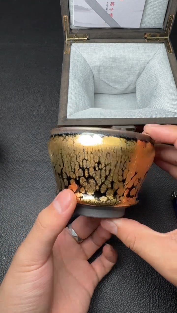 【闪购商品】茶盏建盏故事李英金油滴194