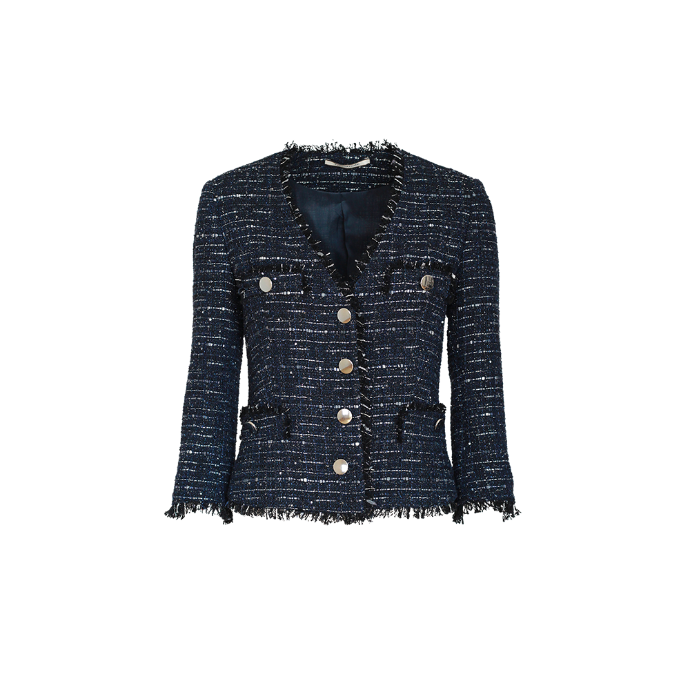 TAGLIATORE DHARMA女士混纺V领夹克0012512044