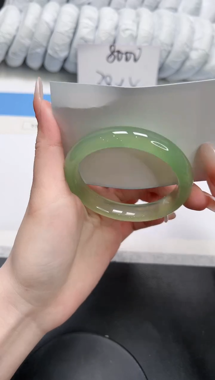 石英质玉未镶嵌手镯220-57.2晴水