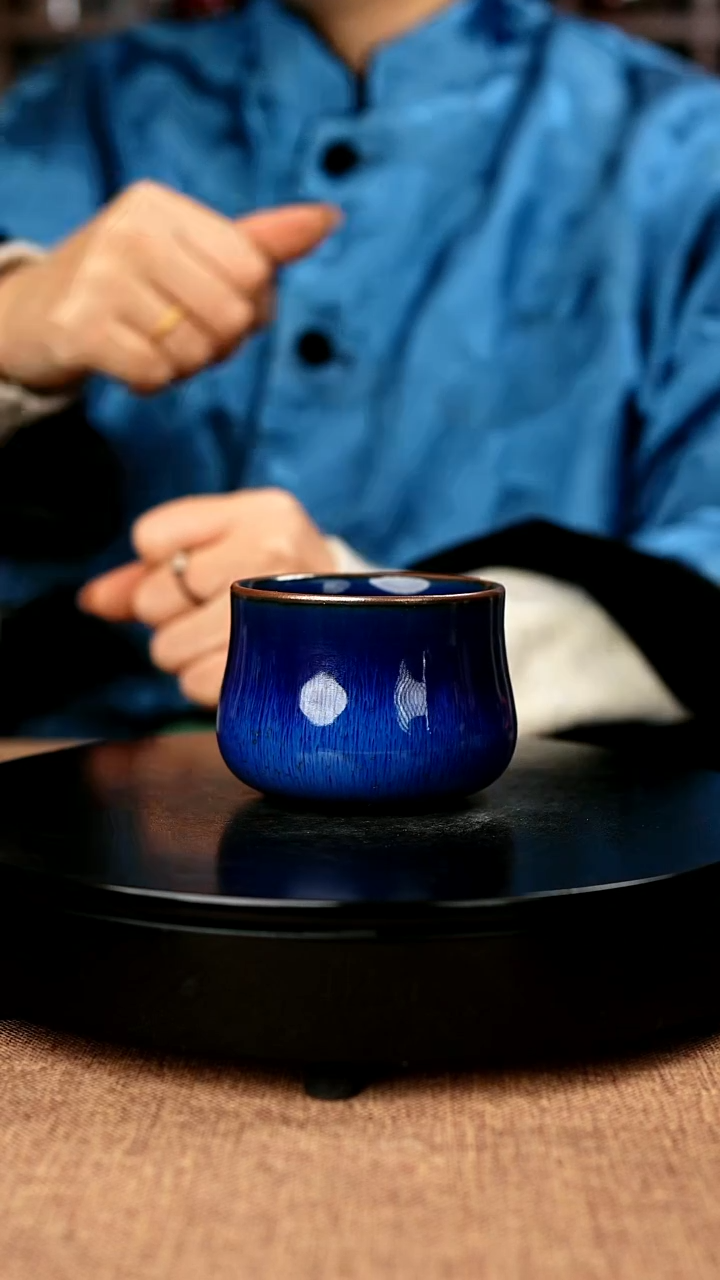 【闪购商品】崔小宁一级品原矿钧瓷炉钧釉美人杯380#