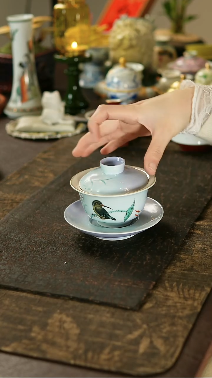 景德镇陶瓷杯碗柴烧多人