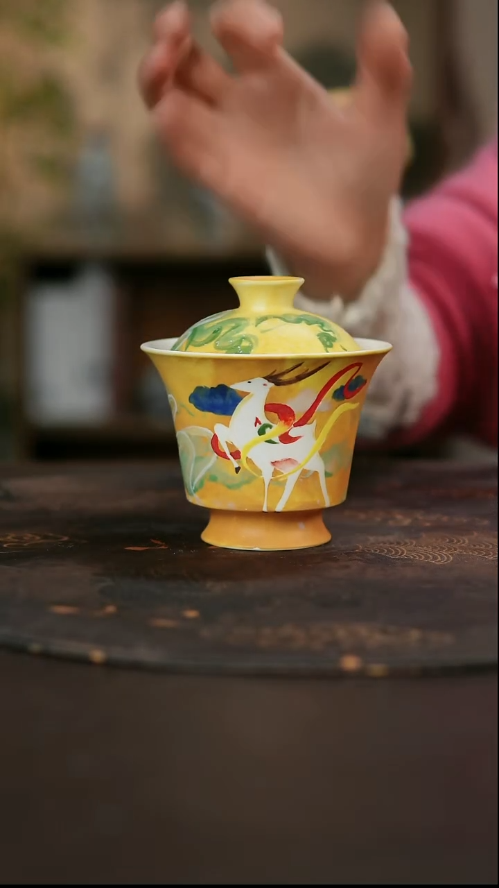 景德镇陶瓷杯碗柴烧多人