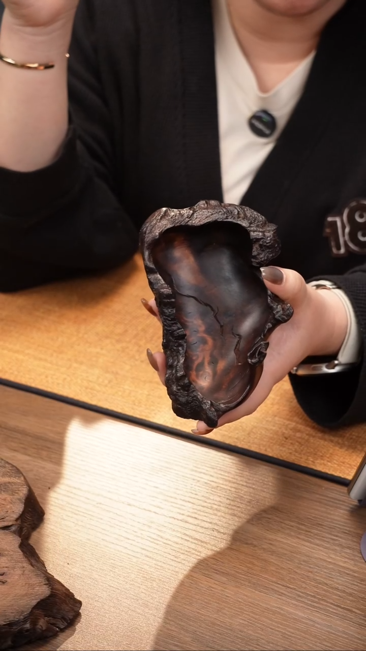 4号云小屋紫柚木果盘