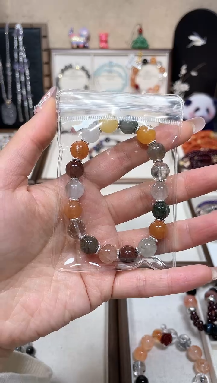 【闪购商品】发晶手串合金006 设计款手串