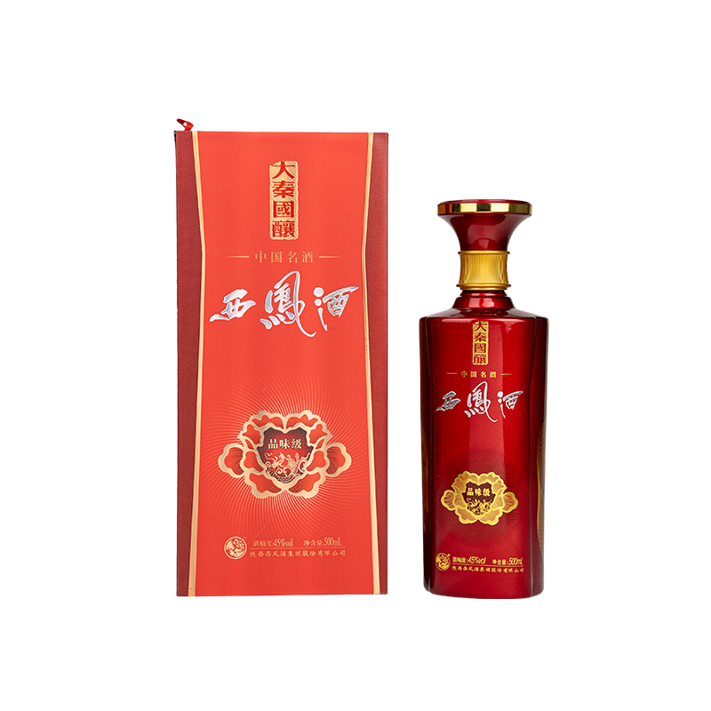 西凤大秦国酿品味级 凤香型纯粮酿造白酒45度500ml