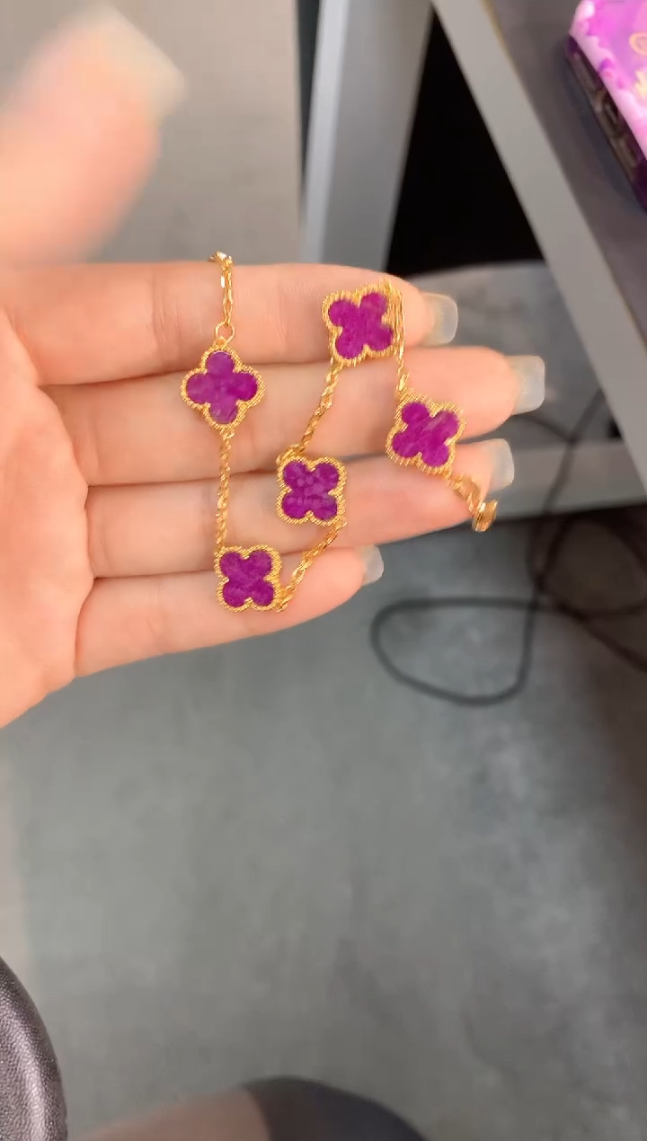 【闪购商品】苏纪石（舒俱来）.足金镶嵌舒俱来手链