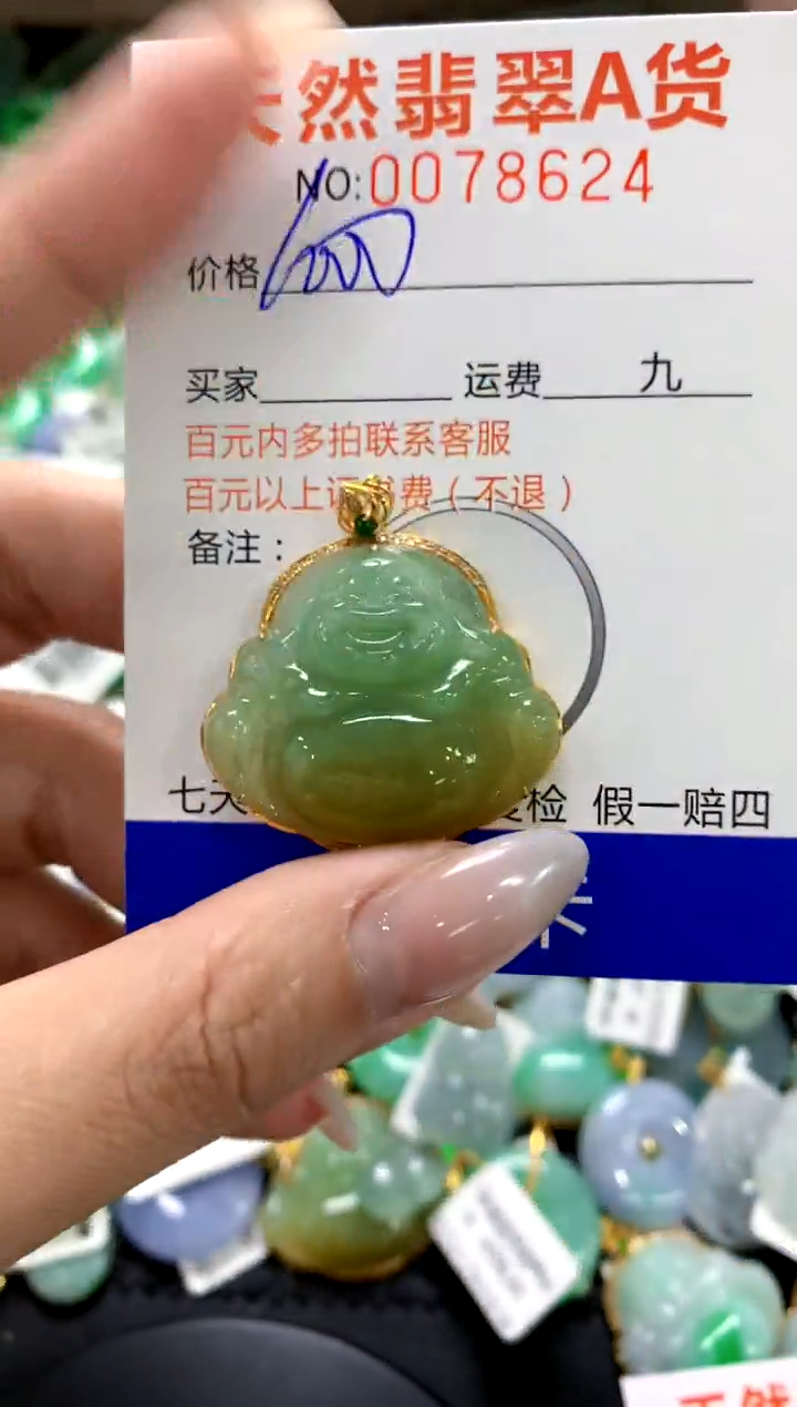 翡翠18K金镶嵌颈饰1111111111111111