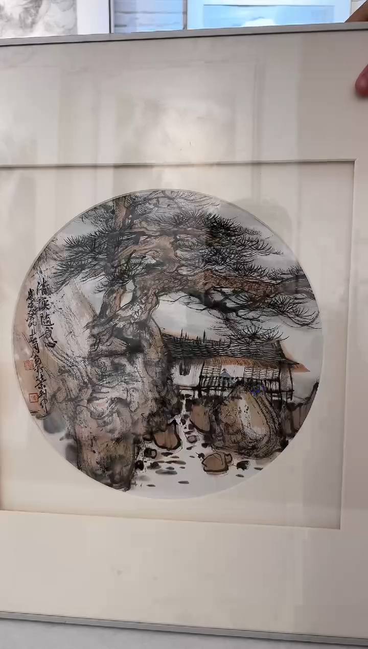 【闪购商品】国画炳山艺术-唐利中山水（带框）