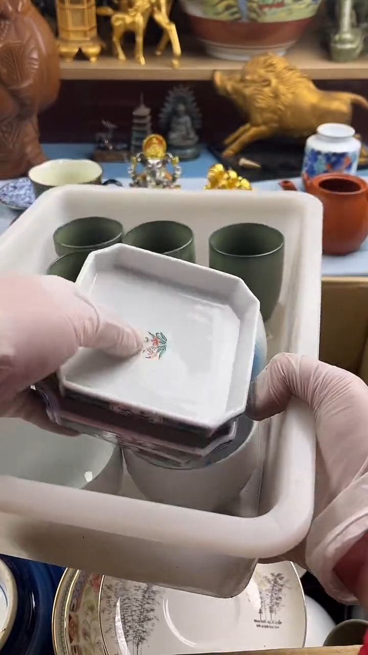 瓷片沙***洲英歌瓷器满28包邮