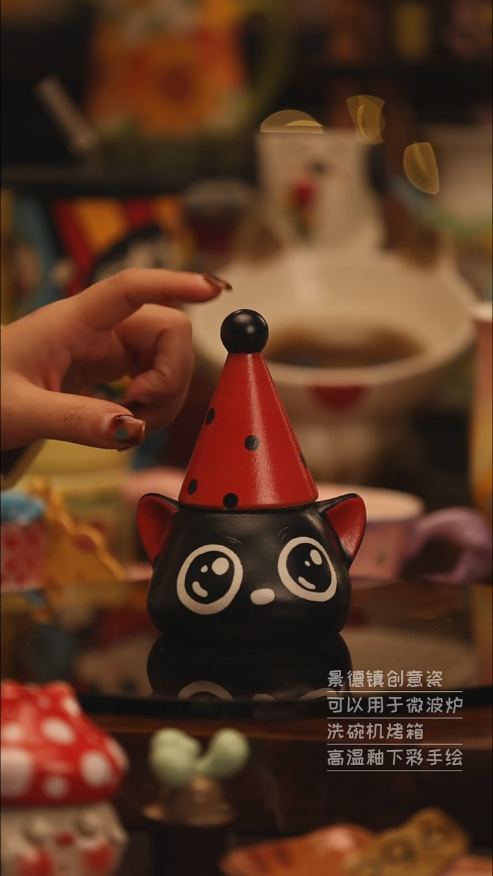 陶瓷景德镇可爱陶瓷釉下彩绘设计师款