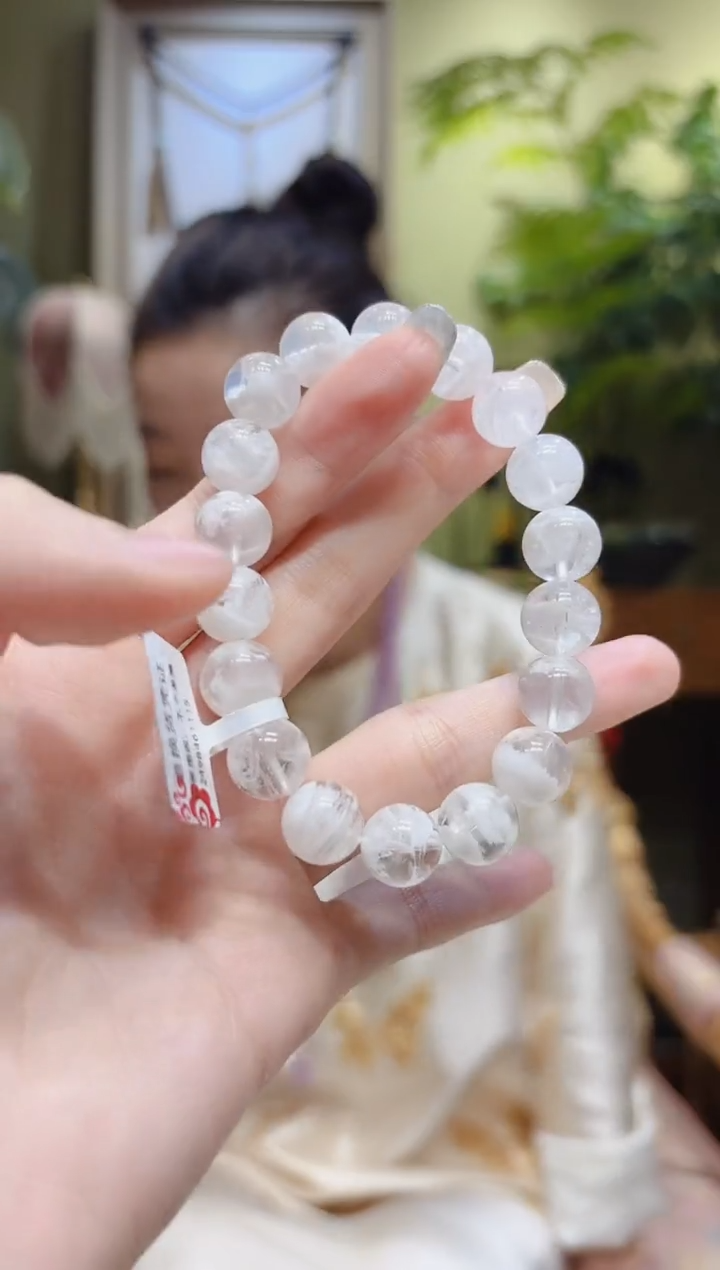 【闪购商品】水晶手串未镶嵌雪花幽灵手串1/11.2