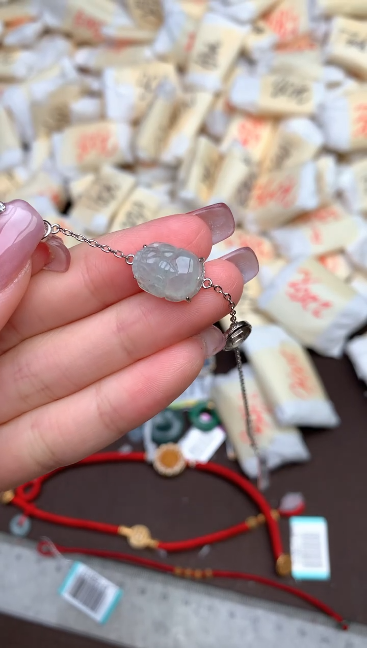 【闪购商品】翡翠手链银S925镶嵌—