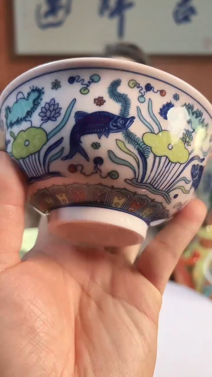 摆件陶景德镇陶瓷青花摆件5