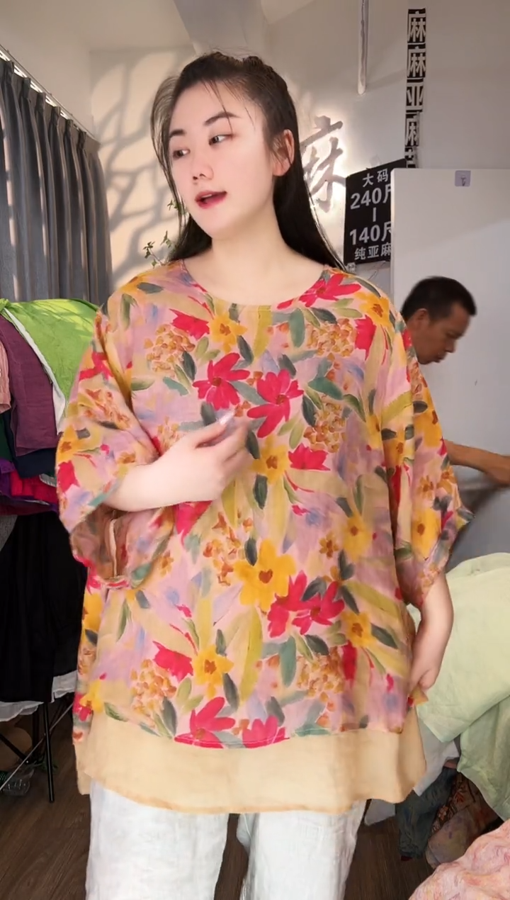 亚麻汉麻苎麻大码女装