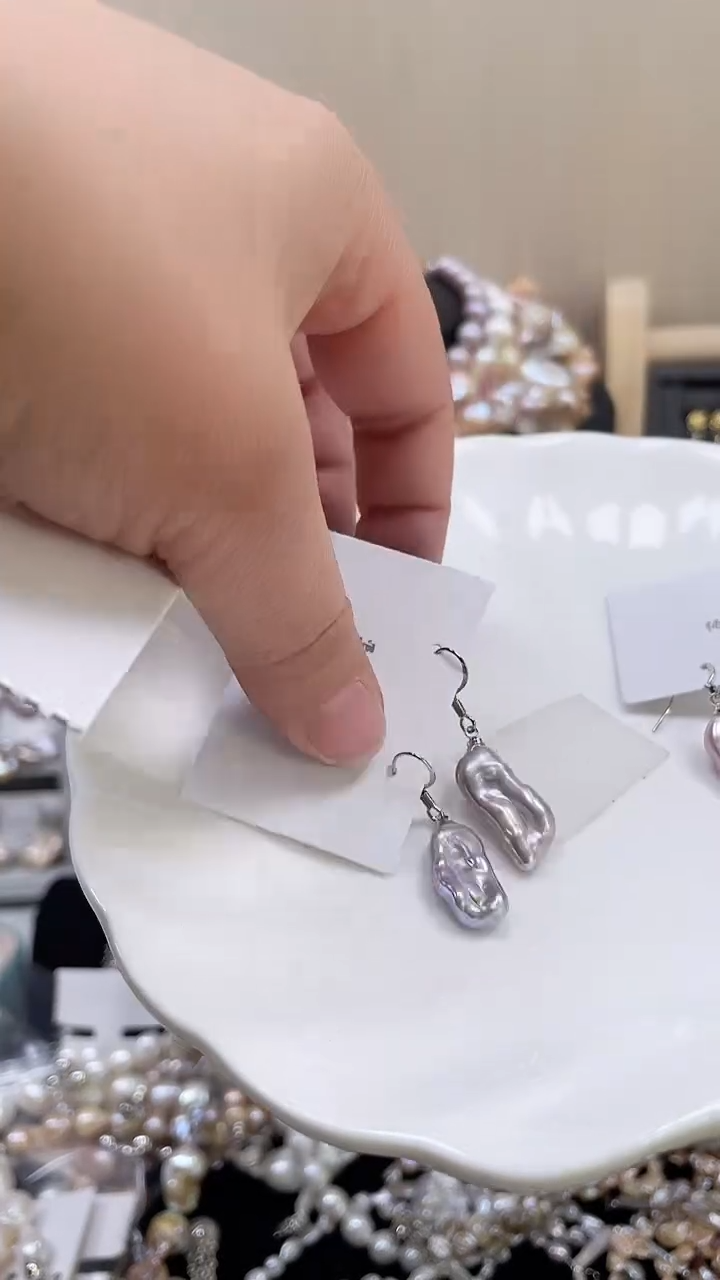 未镶嵌耳饰淡水珍珠【纯恬饰品】（多样性发货发一）