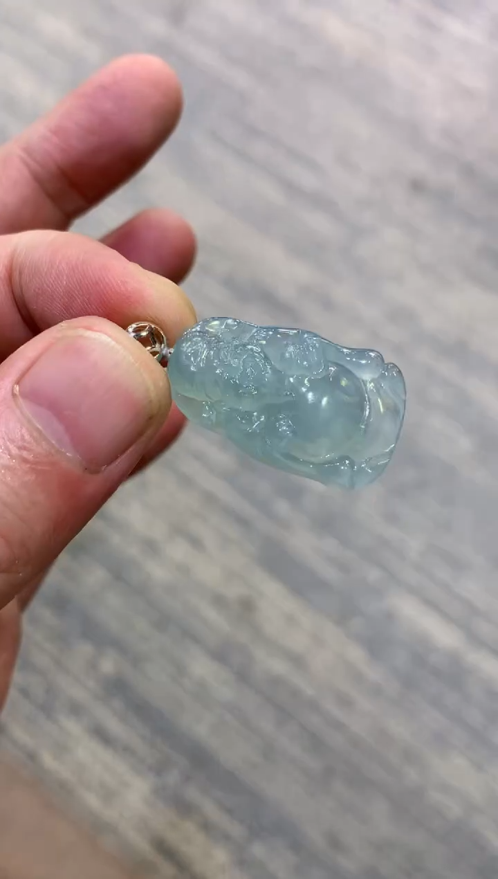 颈饰未镶嵌翡翠天然A货翡翠