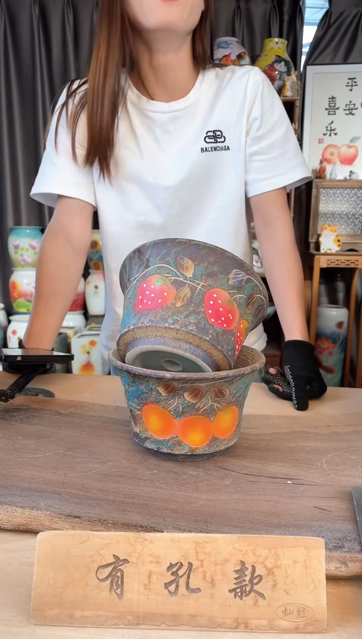 摆件25-267口17高11两个