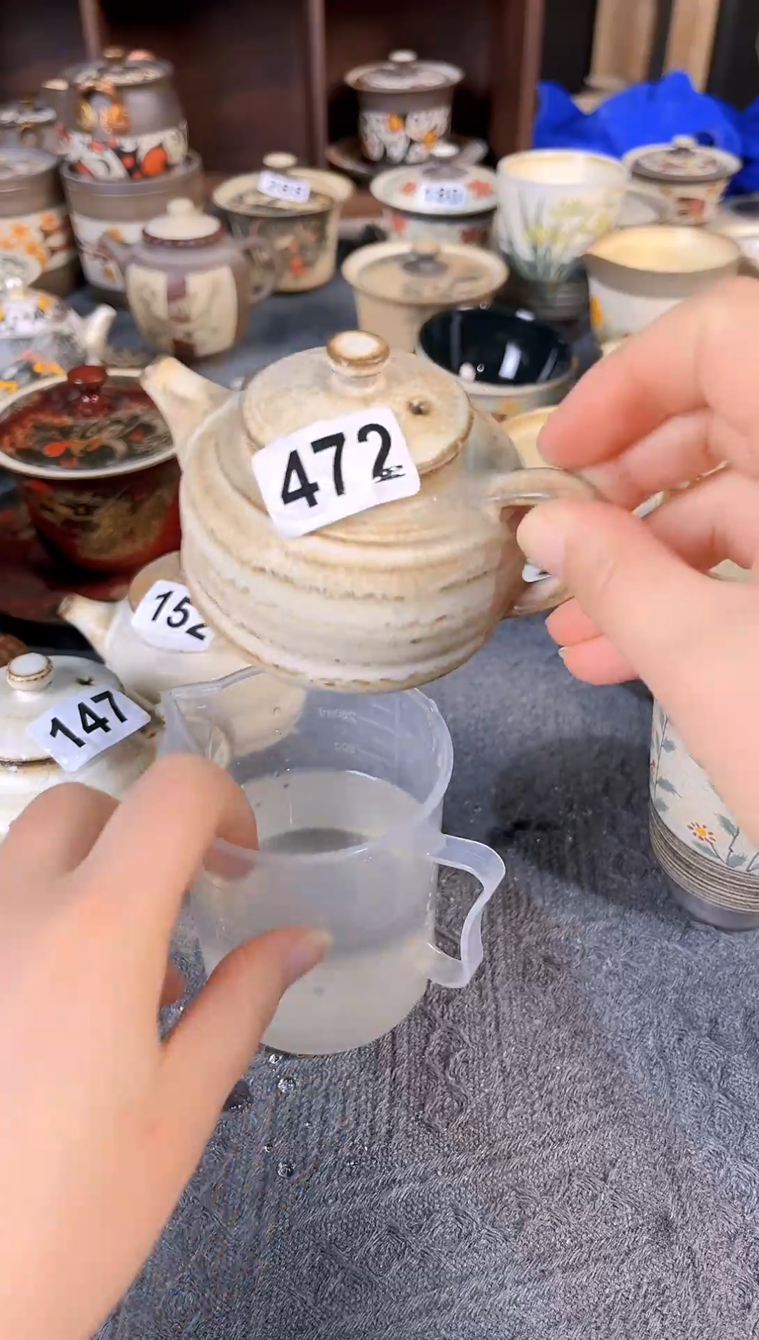 【闪购商品】陶八工粉引微瑕手工壶