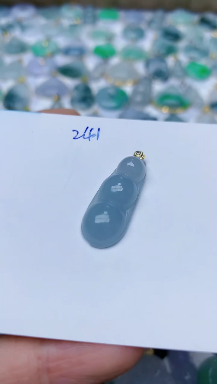 【闪购商品】翡翠颈饰18K金镶嵌天然翡翠A货    251