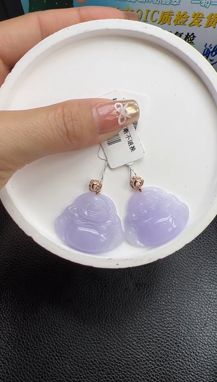 【闪购商品】翡翠颈饰18K金镶嵌YM1068-2 佛公多样性发一