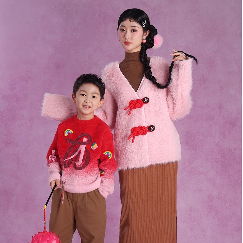 IDOAHZ无限發發盘扣长毛针织开衫外套~冬胶囊~TS25SK018——1588