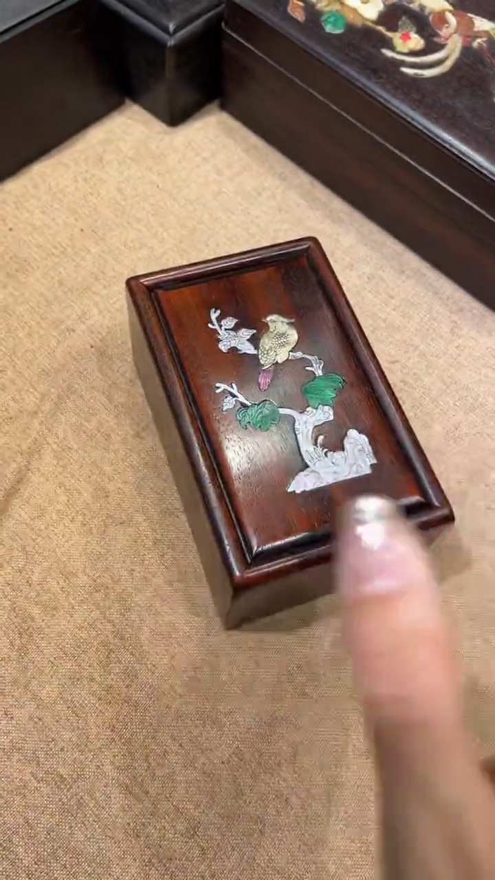 木喜鹊登梅长抽拉盒