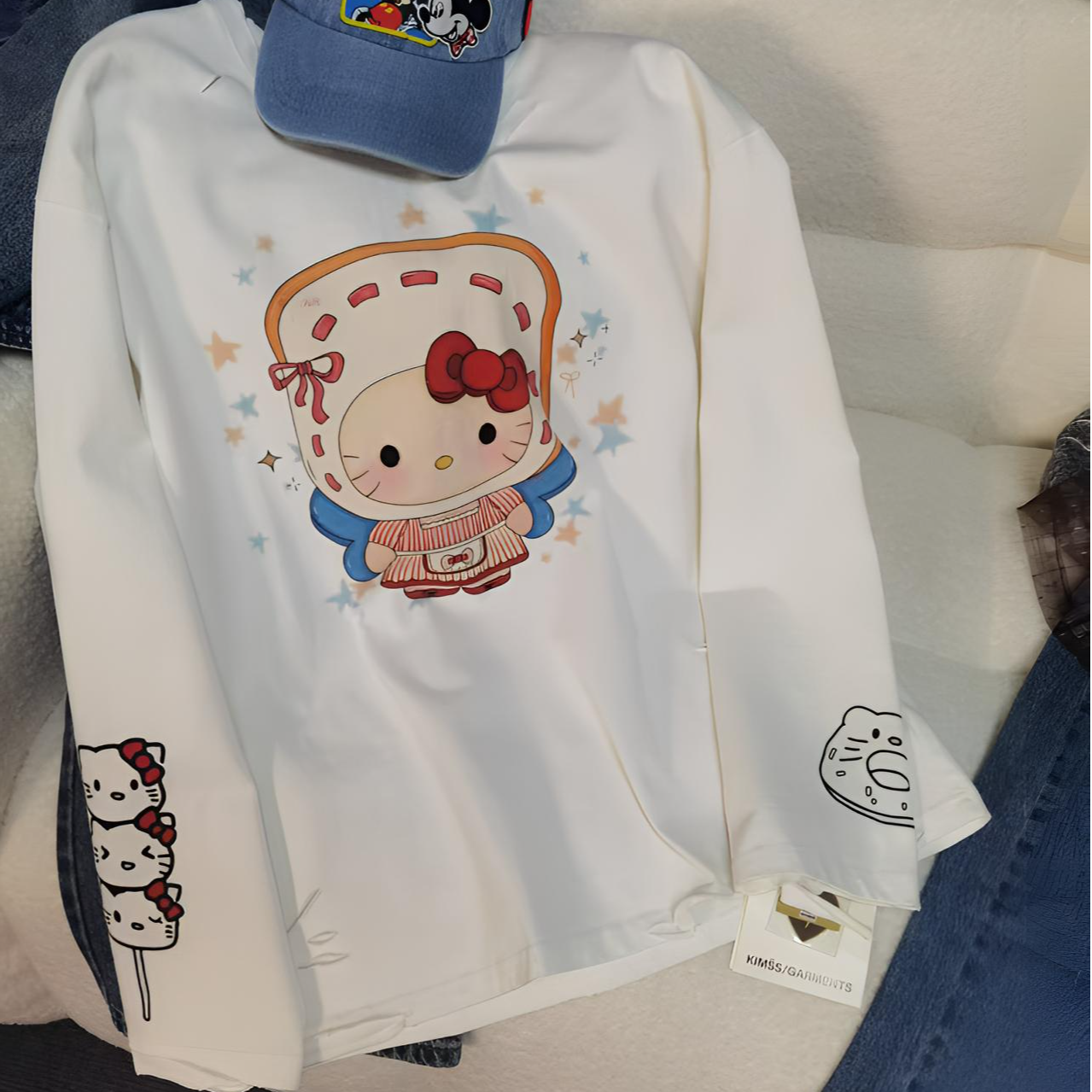 BLX--12101（深圳出品）新款小众设计款kitty印花上衣