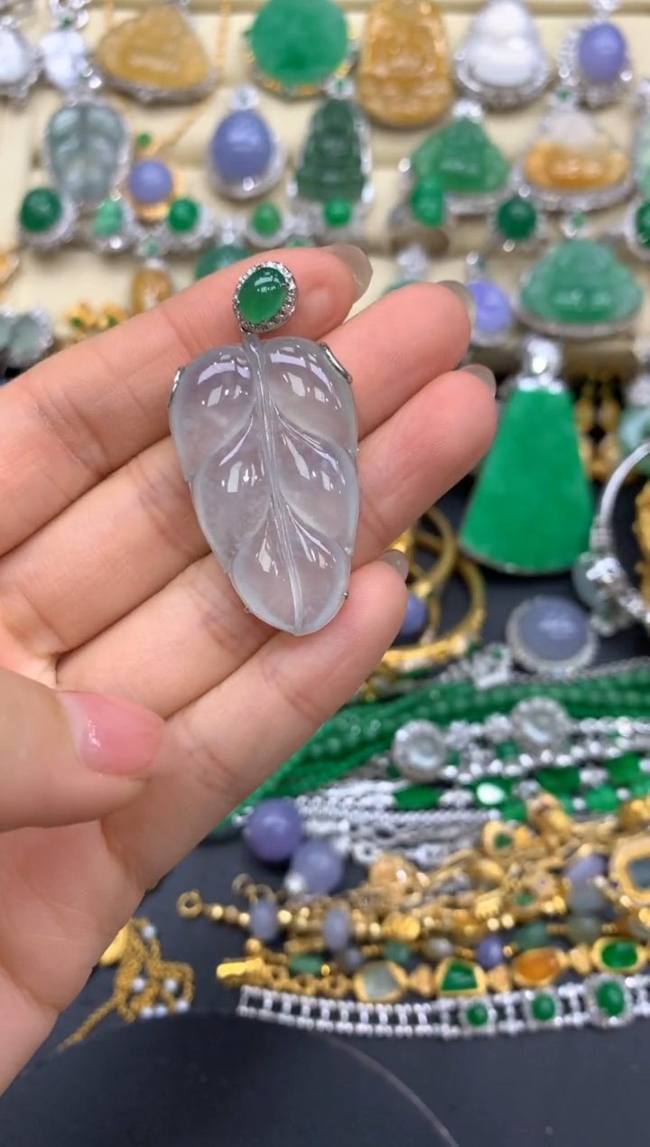 【闪购商品】翡翠颈饰18K金镶嵌166-中国好珍宝