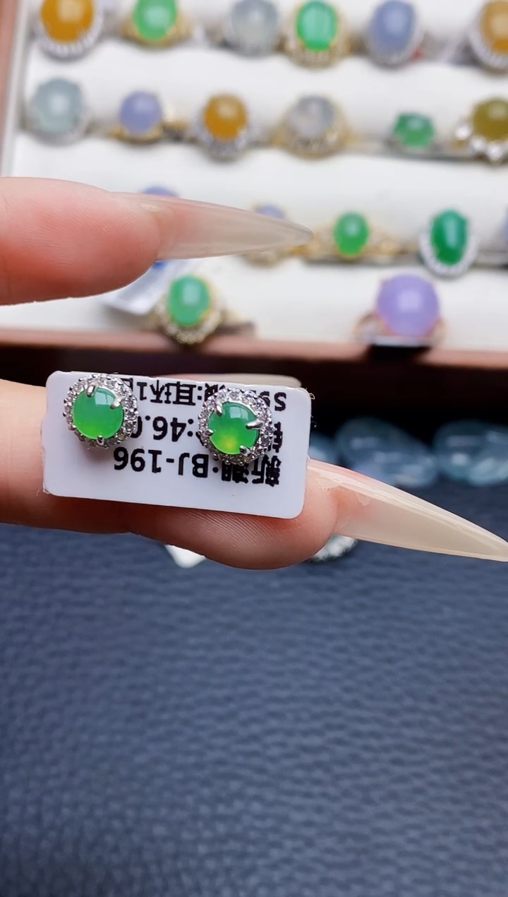 银S925镶嵌戒指翡翠1601