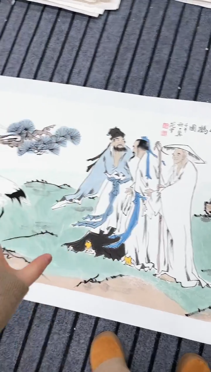 精品国画人物作品