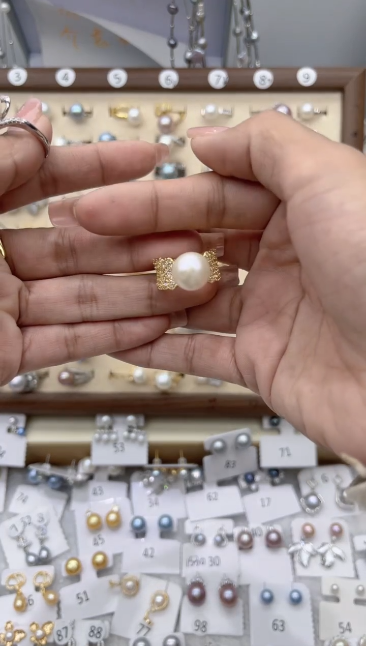 【闪购商品】淡水珍珠戒指合金0.0