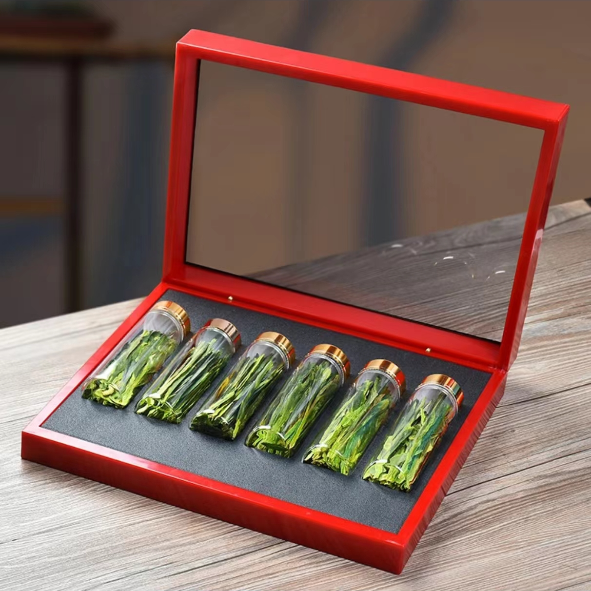 【猴魁】玻璃罐 茶叶礼盒装 绿茶猴魁-z-