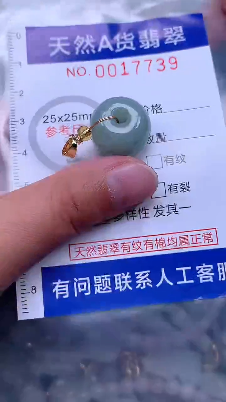翡翠未镶嵌吊坠(不含链)1