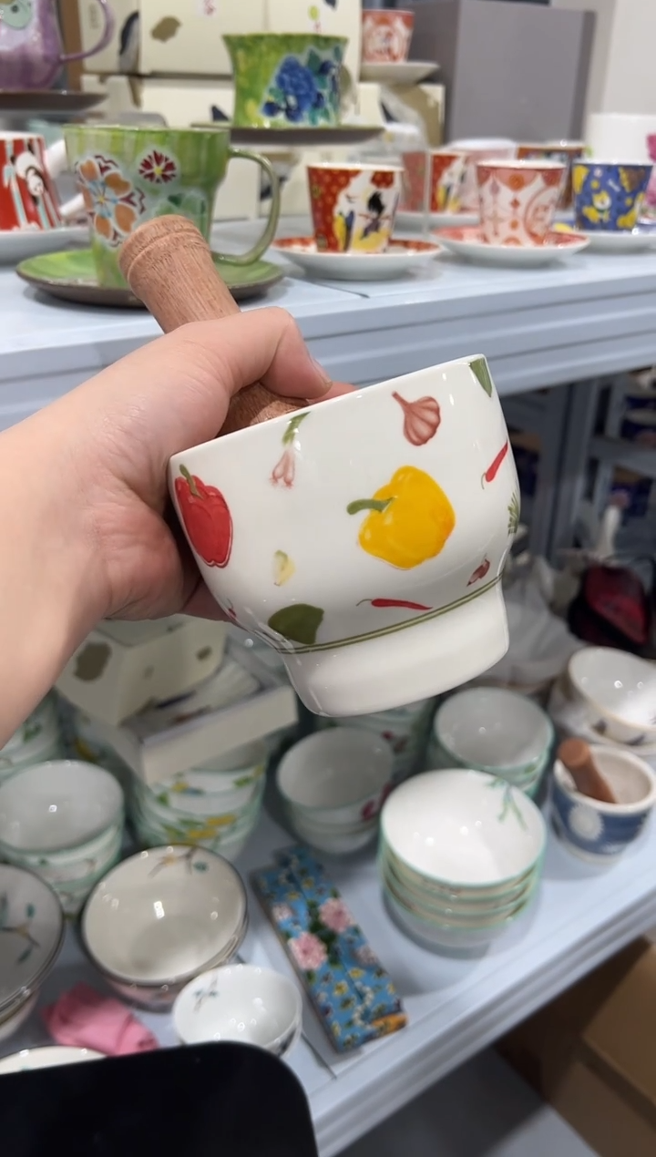 杯子骨瓷（简装）捣蒜盅套