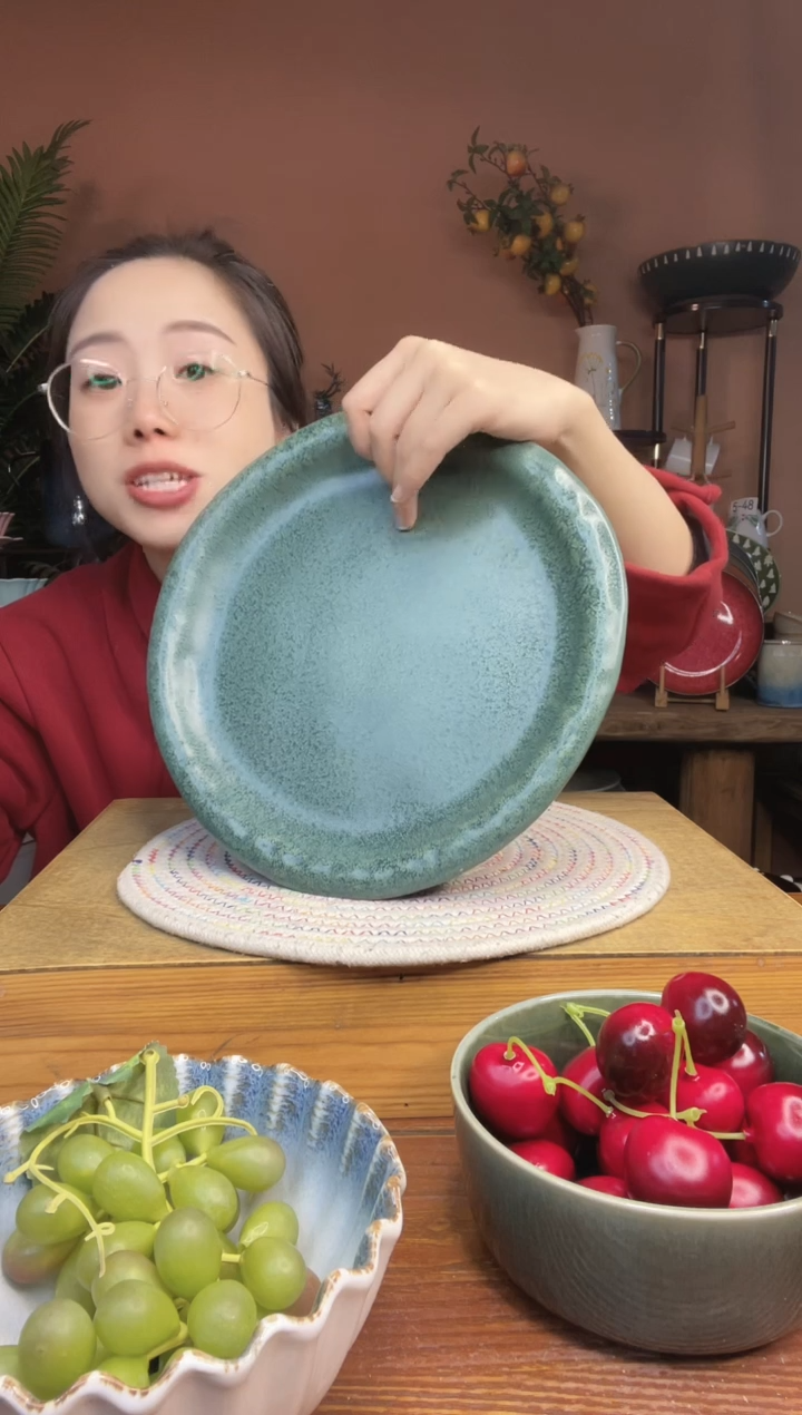 陶瓷10.5英寸异形不规则大盘 微瑕疵