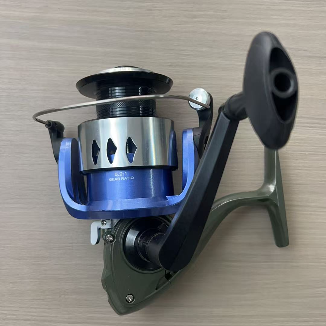 2纺车轮8000型远投轮金属线杯金属机芯金属轴承鱼线轮  