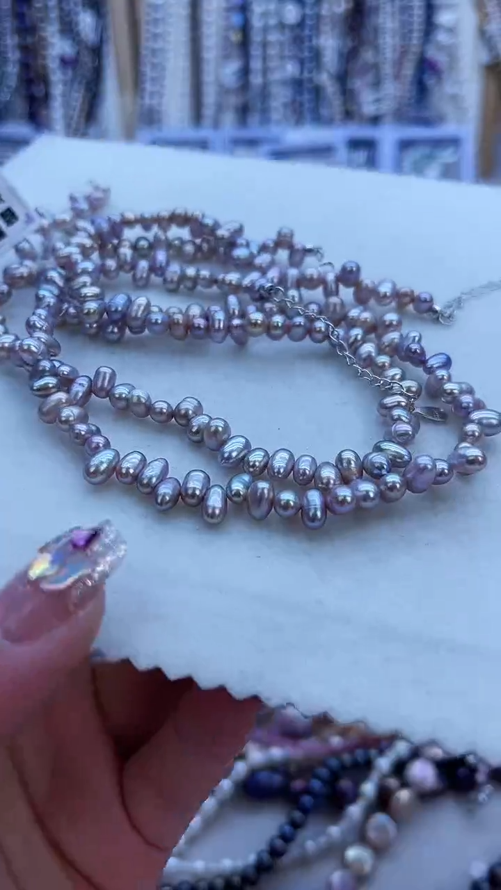 【闪购商品】淡水珍珠项链银S925镶嵌503多样性发货 发其一