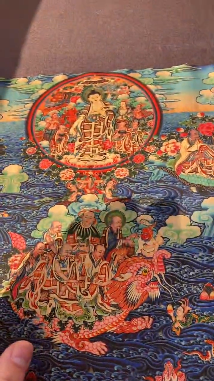 卷轴画王姬藏传唐卡艺术品