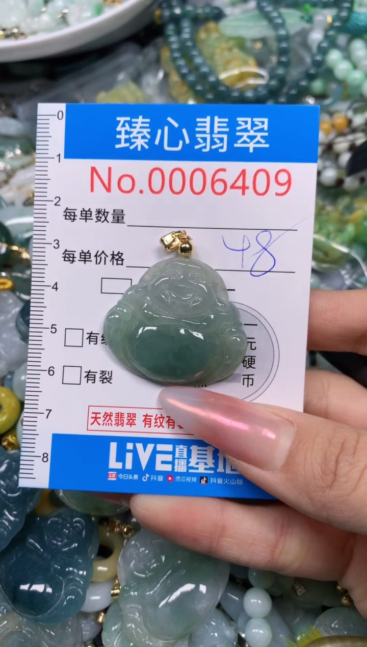 【闪购商品】翡翠颈饰未镶嵌含绳0006409