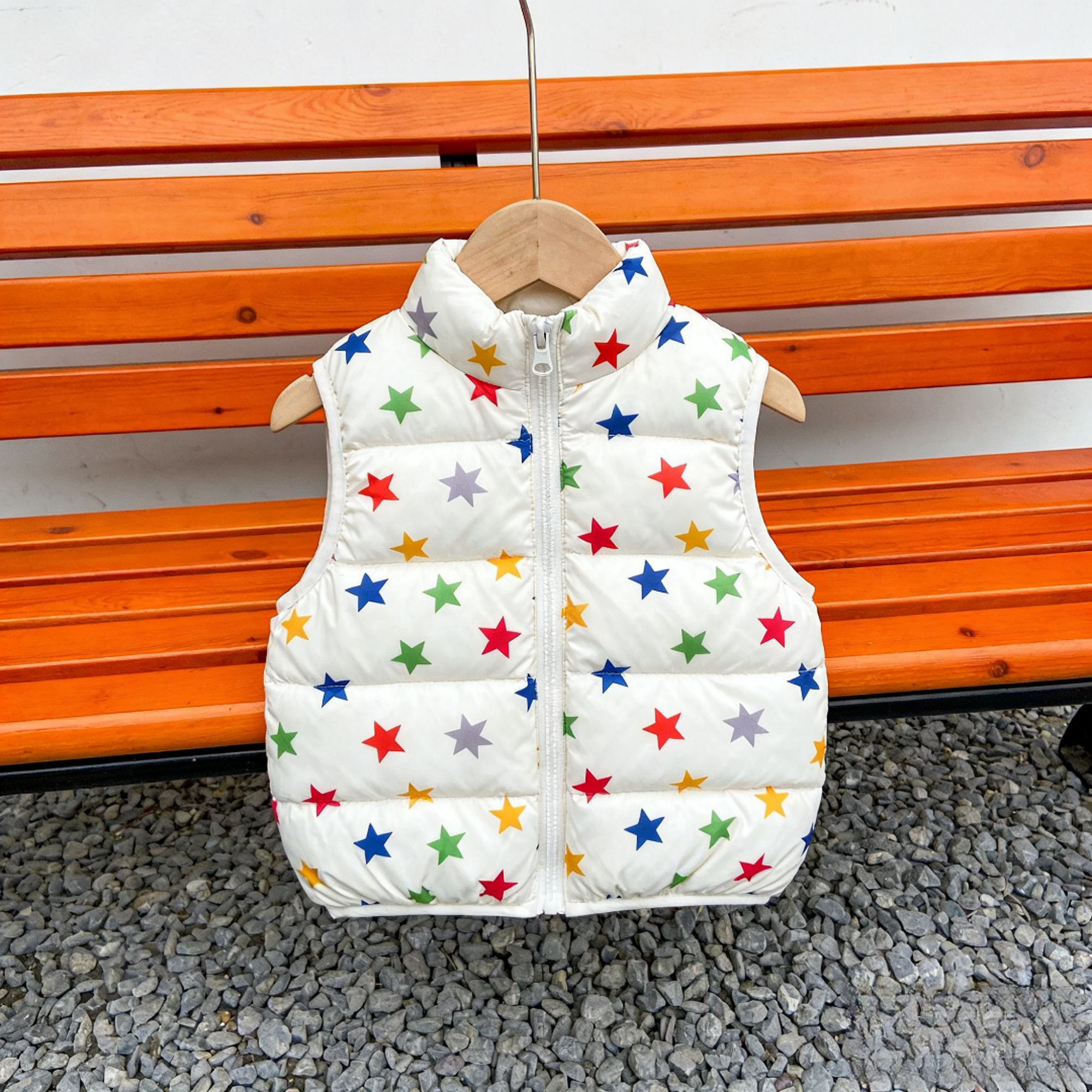 【此图片非商品款】ZILA羽绒马甲童装时尚印花轻薄保暖秋冬休闲