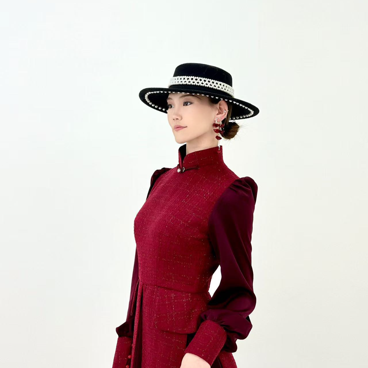 【蓝亚】Q030-民族风马甲连衣裙 正襟棉服风衣 蓝亚轻民族风原创