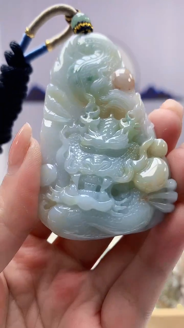 【闪购商品】定制翡翠未镶嵌5028ms-毛货挂件76