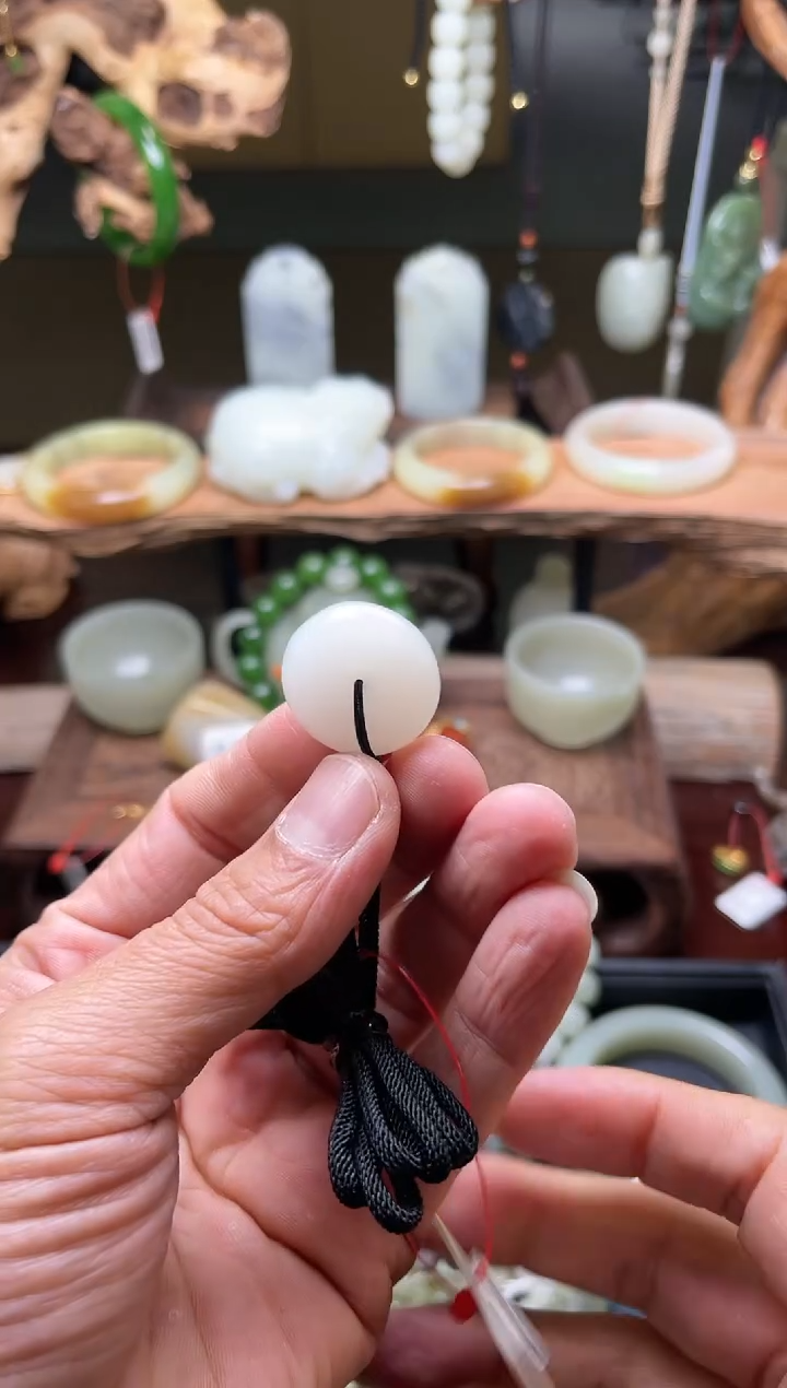 【闪购商品】和田玉吊坠未镶嵌青海白玉平安扣822408