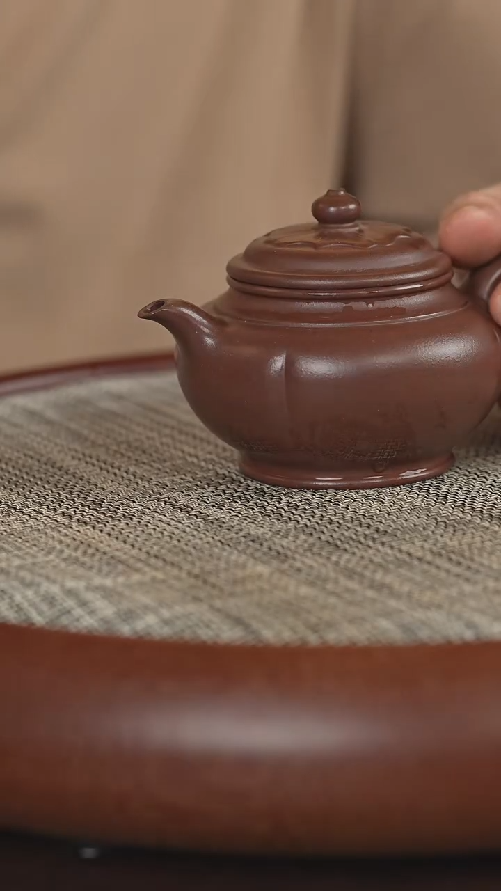 茶壶紫砂莲韵！！！