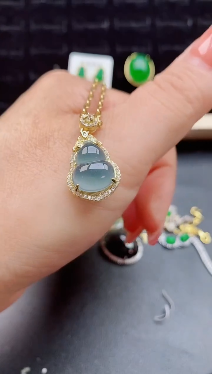 【闪购商品】翡翠颈饰银S925镶嵌12121212