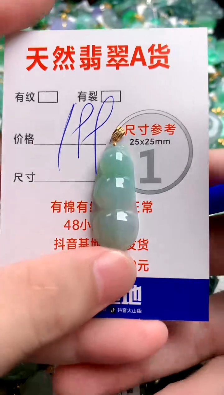 翡翠18K金镶嵌颈饰0096091046