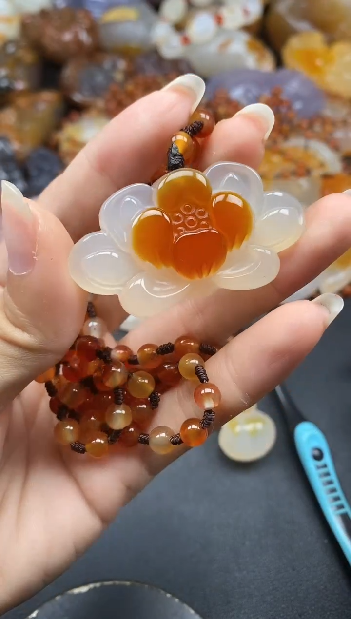 未镶嵌1玛瑙/玉髓梦*蓝ll