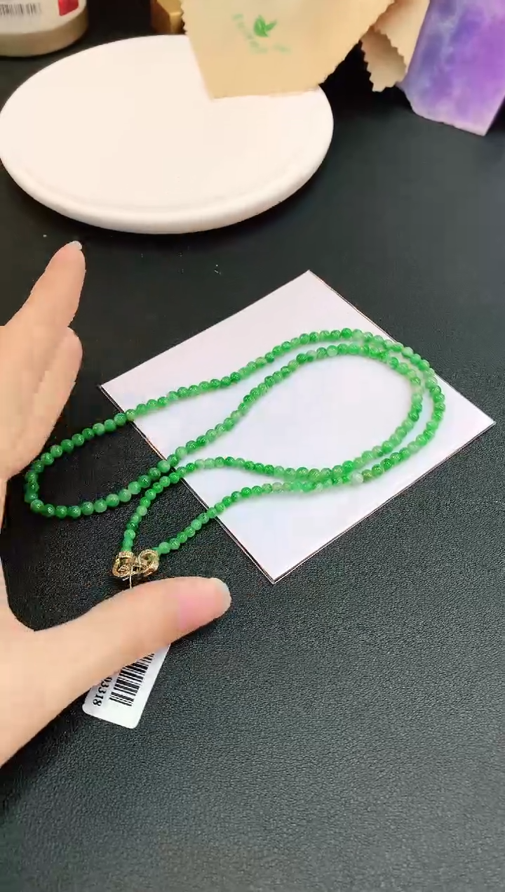 【闪购商品】翡翠颈饰未镶嵌赠礼盒证书 小君