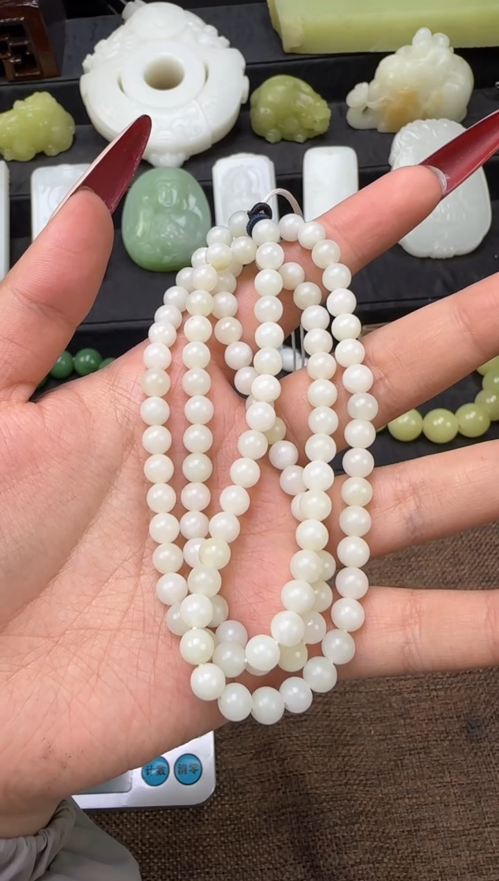 未镶嵌手链和田玉用****6珠链