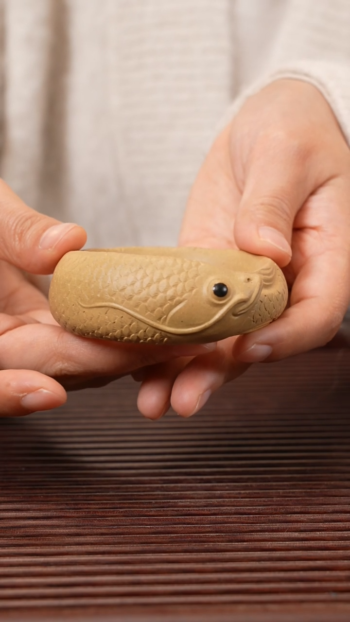 【闪购商品】紫砂茶宠金鱼茶漏架